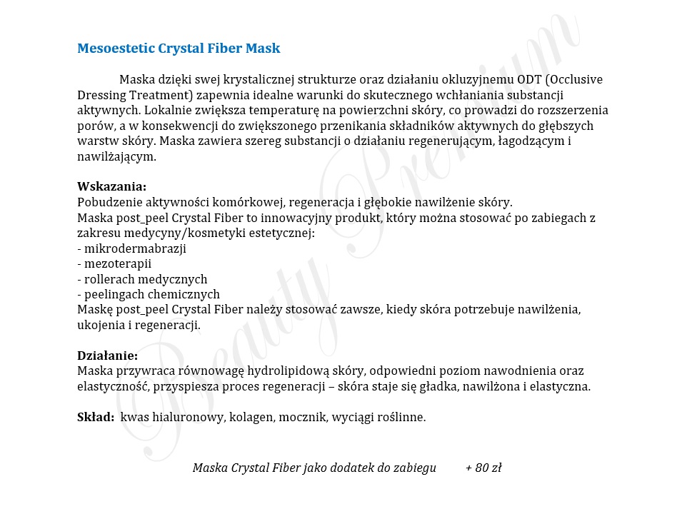 Crystal Fiber Mask